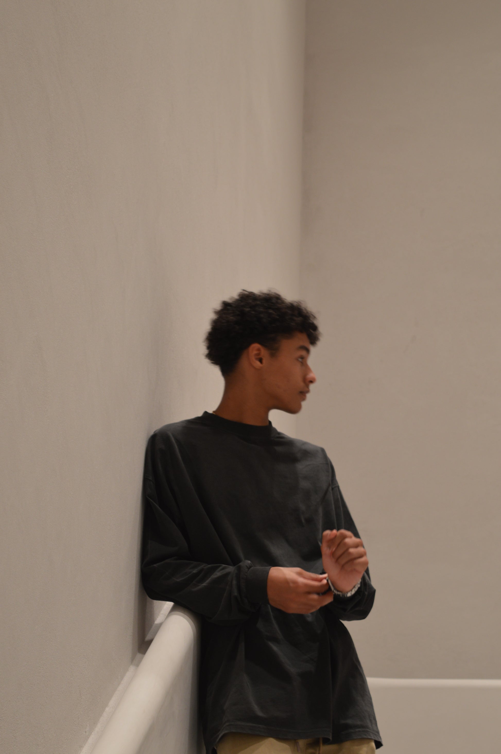 Black Oversize Longsleeve T-Shirt