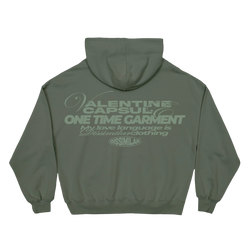 Dissimilar Hoodie Valentine Day Military Green